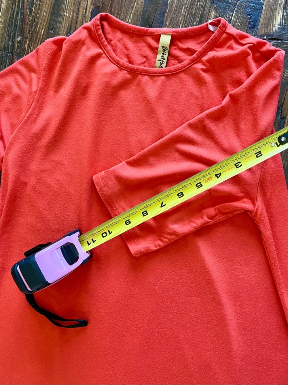 Rachel Pally Bright tangerine Short-Sleeve Shift Dress Sz M - Picture 6 of 8